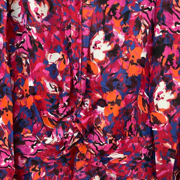 Julia Patterned SIlk Blend Blouse from Parker - Picture 3 of 8